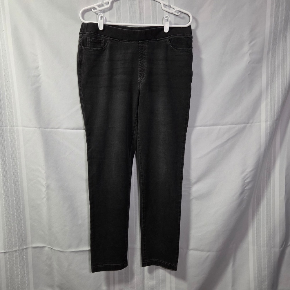 Pure Jill Pants Womens M Gray Pull On Straight Leg Stretch Jeggings KPT227451